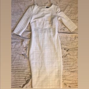 White Bodycon Midi Dress